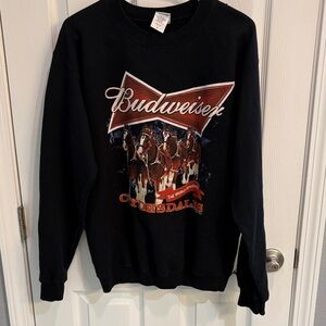 Urban Outfitters Black Crewneck with Budweiser Graphic